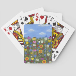 Wildflowers met madeliefjes pokerkaarten