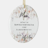 Wildflowers Moeder van de bruid Waterverf Keramisch Ornament (Rechts)