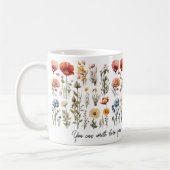 Wildflowers Mok met aangepaste tekst Moederdag cad (Links)