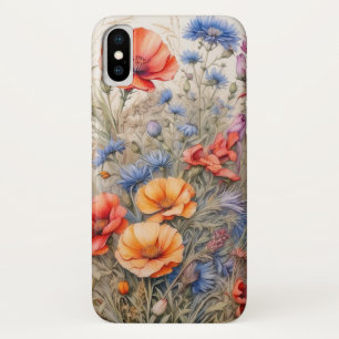 Wildflowers Mooi Bloemontwerp voor Natuur Lov iPhone X Hoesje