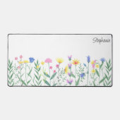 Wildflowers Persoonlijke scriptnaam Bureaumat (Voorkant)