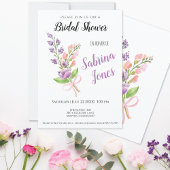 Wildflowers Pink Ribbon Boeket Vrijgezellenfeest Kaart