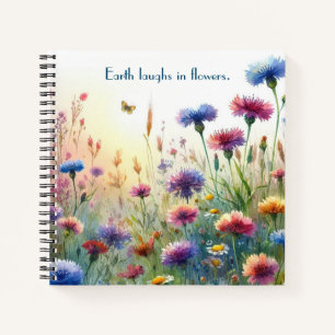 Wildflowers & Quote Notitieboek