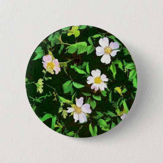 WILDFLOWERS RONDE BUTTON 5,7 CM (Voorkant)