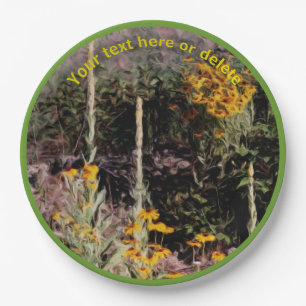 Wildflowers Schilderen Natuur Gepersonaliseerde Pa Papieren Bordje
