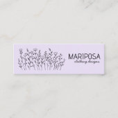 Wildflowers Social Icons Kleding Custom Size Label (Voorkant)