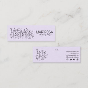 Wildflowers Social Icons Kleding Custom Size Label