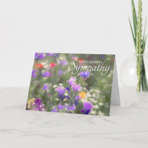 Wildflowers Sympathie Kaart