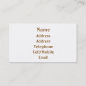 WILDFLOWERS VISITEKAARTJE (Achterkant)