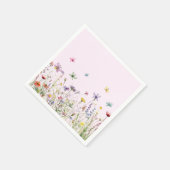 Wildflowers Vlinders Papier servet (Hoek)