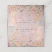 Wildflowers Waterverf Floral Wedding (Buitenkant ongevouwen)