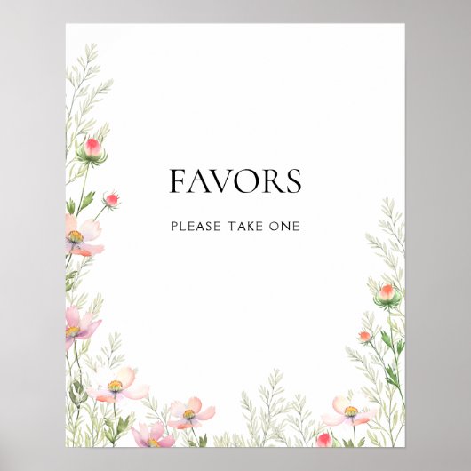 Wildflowers Wedding Poster (Voorkant)