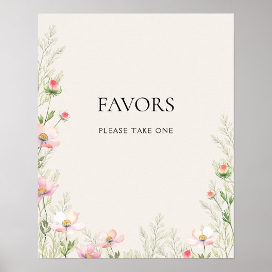 Wildflowers Wedding Poster (Voorkant)