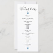 🌸 💍 Wildflowers Wedding Welkomstprogramma (Achterkant)