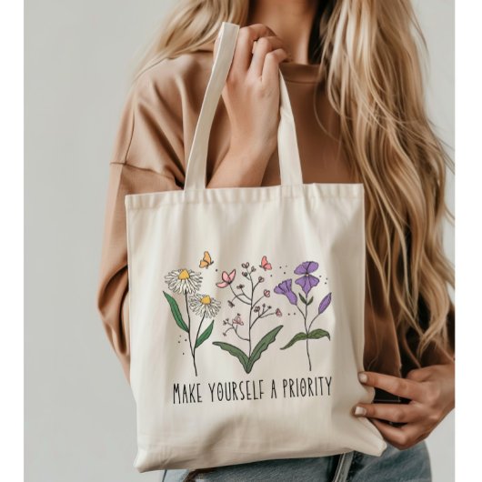 Wildflowers Zelfliefde Tote Bag
