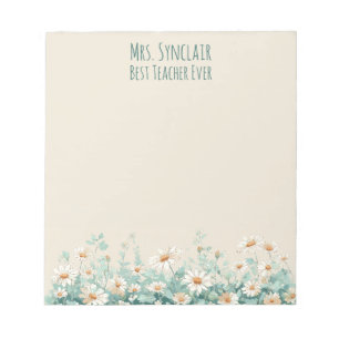 Wildflowerweide Beste Leraar Ooit Waardering Notitieblok