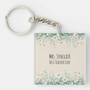 Wildflowerweide Beste Leraar Ooit Waardering Sleutelhanger