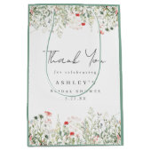 Wildflowerweide Bruidsmeisjesfeest Bedankt Medium Cadeauzakje (Voorkant)