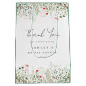 Wildflowerweide Bruidsmeisjesfeest Bedankt Medium Cadeauzakje (Achterkant)