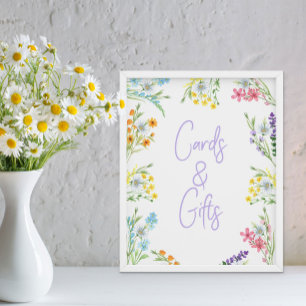 Wildflowerweide Kaarten en Cadeaus Poster