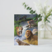 Wildkatten Briefkaart (Staand voorkant)