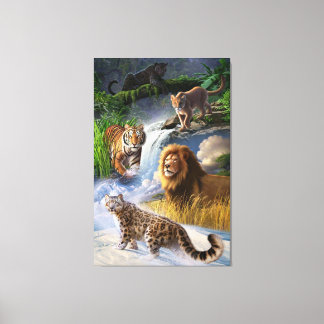 Wildkatten Canvas Afdruk