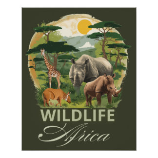 Wildlife Africa Perfect Poster