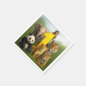 Wildlife Animal Babies With a Number One Servet (Hoek)