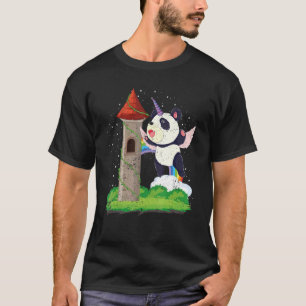 Wildlife Animal Fairytale Pandacorn Magical Panda T-shirt