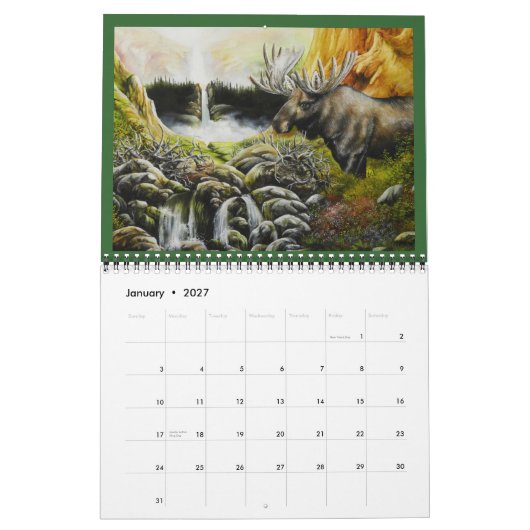 Wildlife Art Calendar Art 2012 van David Paul Kalender (Jan 2027)