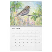 Wildlife Art Calendar beroemd gemaakt door Molly H Kalender (Mar 2026)