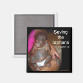 Wildlife Baby's: Red de weeskinderen Magneet (Voorkant / Achterkant)