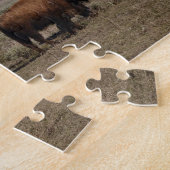 Wildlife Bison Mountains Sneeuwfoto Legpuzzel (Zijkant)