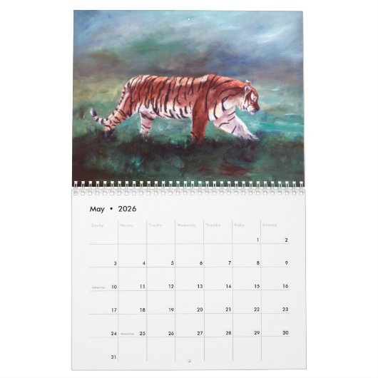 Wildlife Calendar Kalender (Mei 2026)