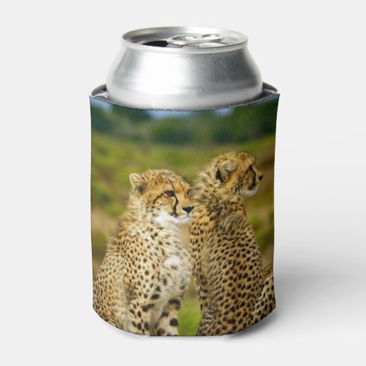 Wildlife Cheetah Foto Blikjeskoeler (Blikje Voorkant)