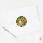 Wildlife Cheetah Foto Ronde Sticker (Envelop)