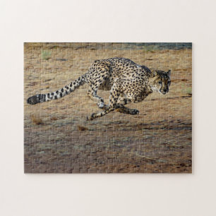 Wildlife Cheetah Running Photo Legpuzzel