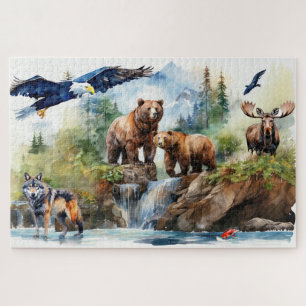 Wildlife Collage Legpuzzel