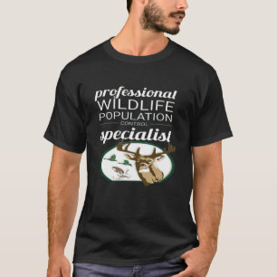 Wildlife Control Specialist Hertenroofdier Gevist T-shirt