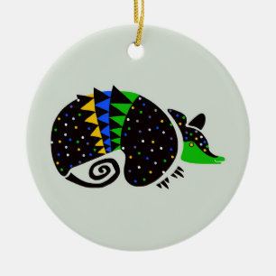 Wildlife - Cool hand getekende ARMADILLO-Natuur Keramisch Ornament