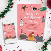 Wildlife Dieren Kerstfeest Kaart