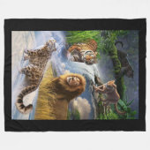 Wildlife Fleece Deken (Voorkant (Horizontaal))