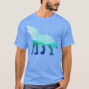Wildlife Forest Predator Howling Wolf T-shirt