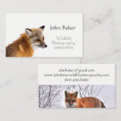 Wildlife Fotografie Instructie Visitekaartjes (Voorkant / Achterkant)