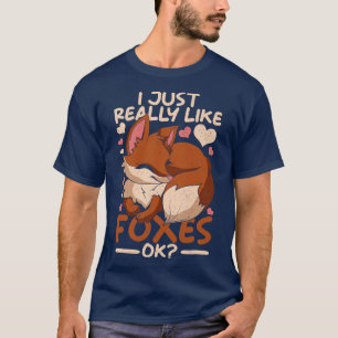 Wildlife Fox Lover Grappige Bos Dierenvos T-shirt