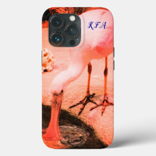 Wildlife Fun Roseate Spoonbill Trendy iPhone 13 Pro Hoesje