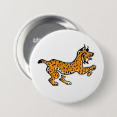 Wildlife - Graphic Iberian LYNX - Wildlife - Ronde Button 7,6 Cm (Voorkant /achterkant)