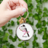 Wildlife Gray Jay Bird Sleutelhanger (Hand)