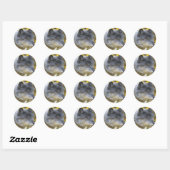 Wildlife Grey Wolf Animal-lover-ontwerp Ronde Sticker (Vel)