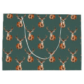 Wildlife Herten Hoofd Waterverf Groot Cadeauzakje (Achterkant)